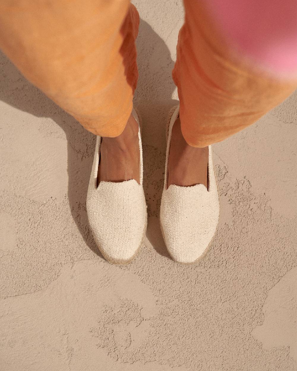 Manebí Coarse Woven Canvas|Double Sole Espadrilles - Yucatán Natural In Saldo