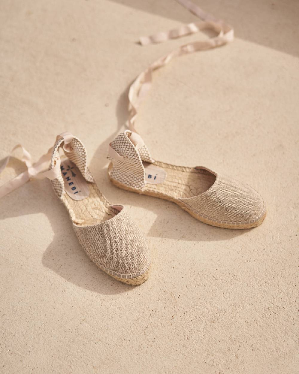 Manebí Organic Hemp Flat Valenciana Espadrilles - La Havana Natural Pezzi Unici
