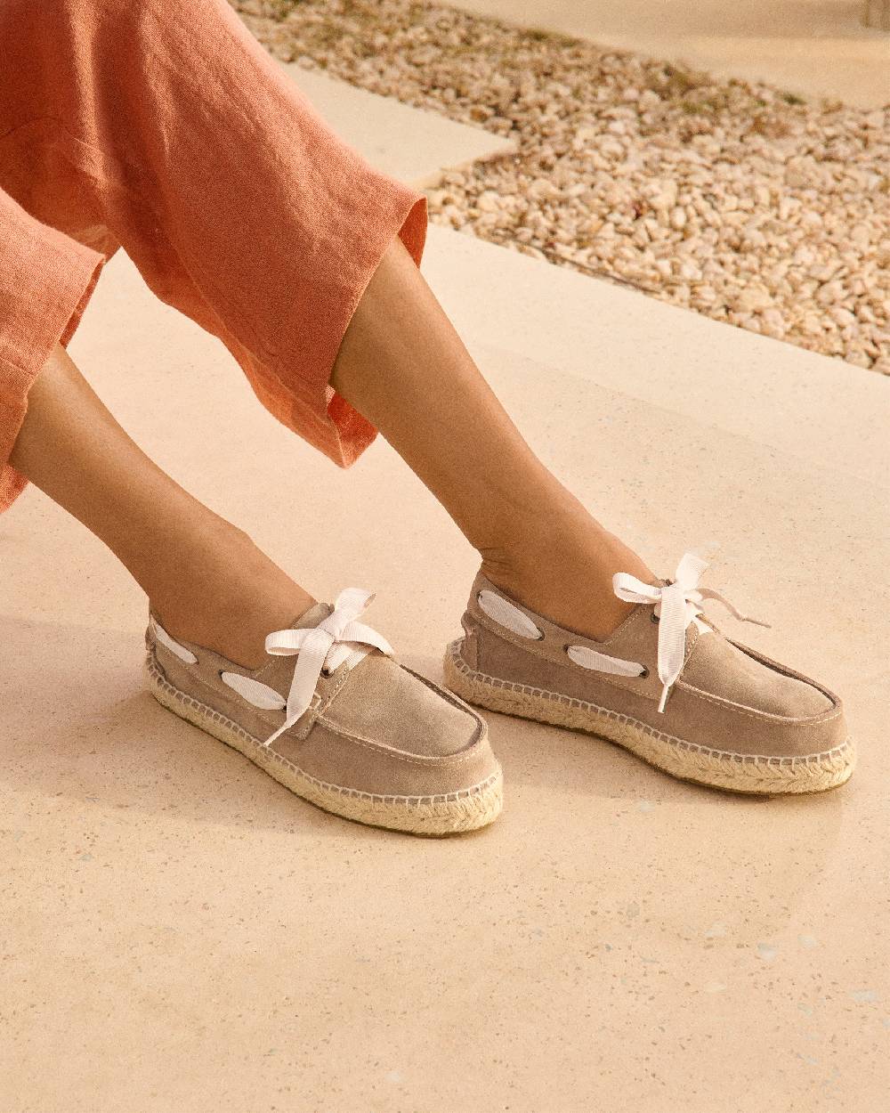 Manebí Scarpe da barca - Hamptons - Vintage Taupe Fino Al -60%