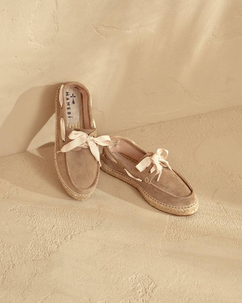 Manebí Scarpe da barca - Hamptons - Vintage Taupe Fino Al -60%