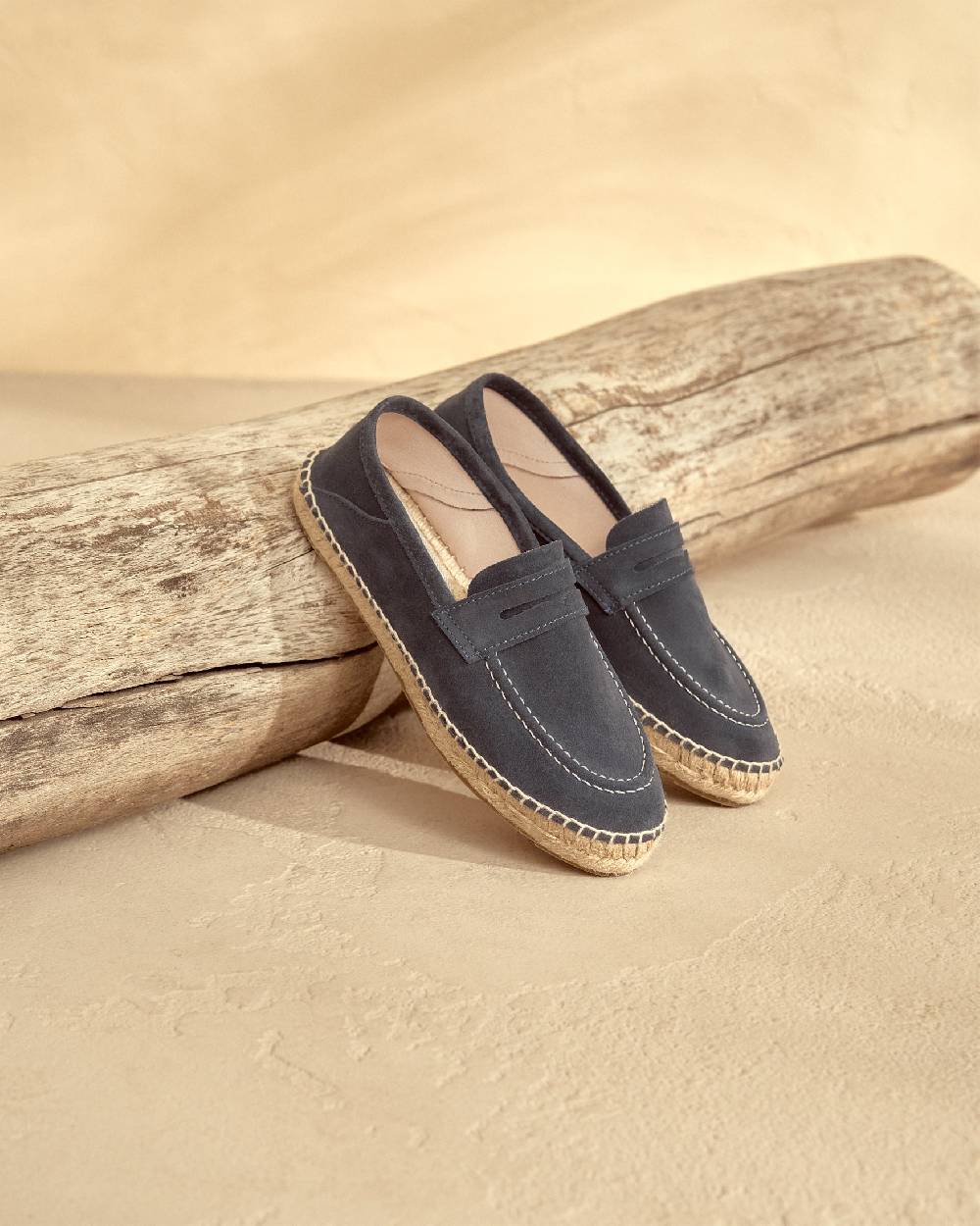 Manebí Mocassini Espadrillas in pelle scamosciata - Hamptons - Patriot Blu Shopping Online