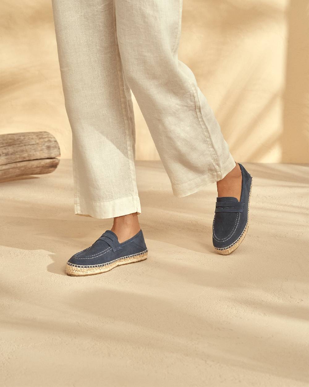 Manebí Mocassini Espadrillas in pelle scamosciata - Hamptons - Patriot Blu Shopping Online