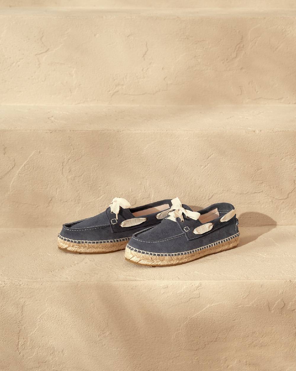 Manebí Suede Boat-Shoes Espadrilles - Hamptons Patriot Blue Affare Del Giorno
