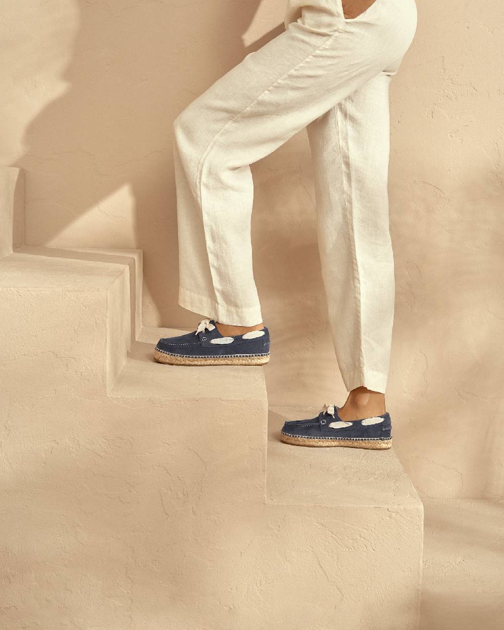 Manebí Suede Boat-Shoes Espadrilles - Hamptons Patriot Blue Affare Del Giorno