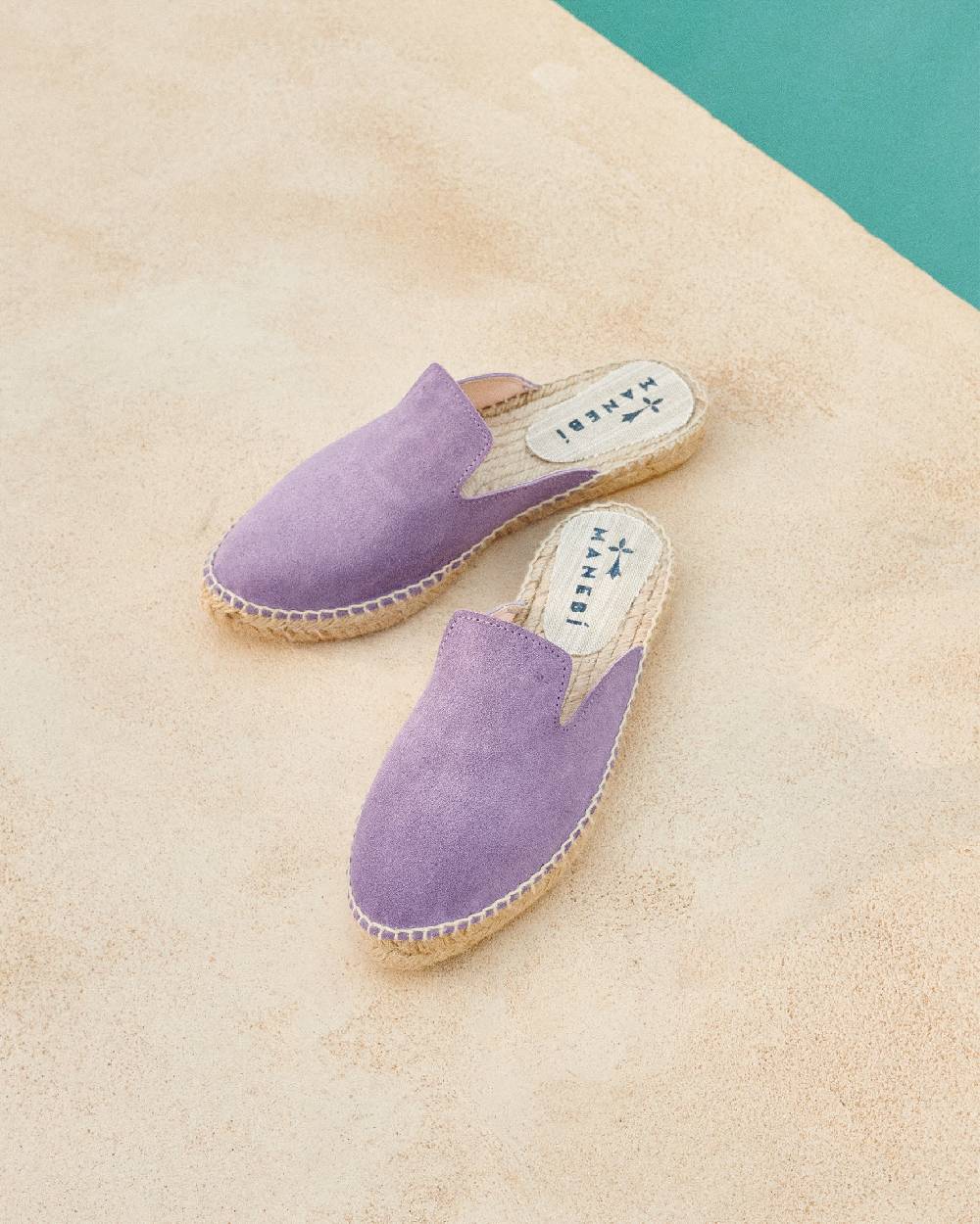 Manebí Suede Mules - Wisteria Lilac Prezzo Ridotto