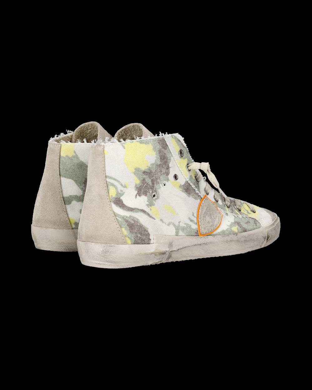 Philippe Model Sneaker alta Prsx uomo - verde e giallo Vendita