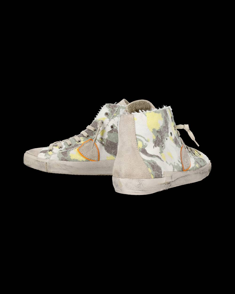 Philippe Model Sneaker alta Prsx uomo - verde e giallo Vendita