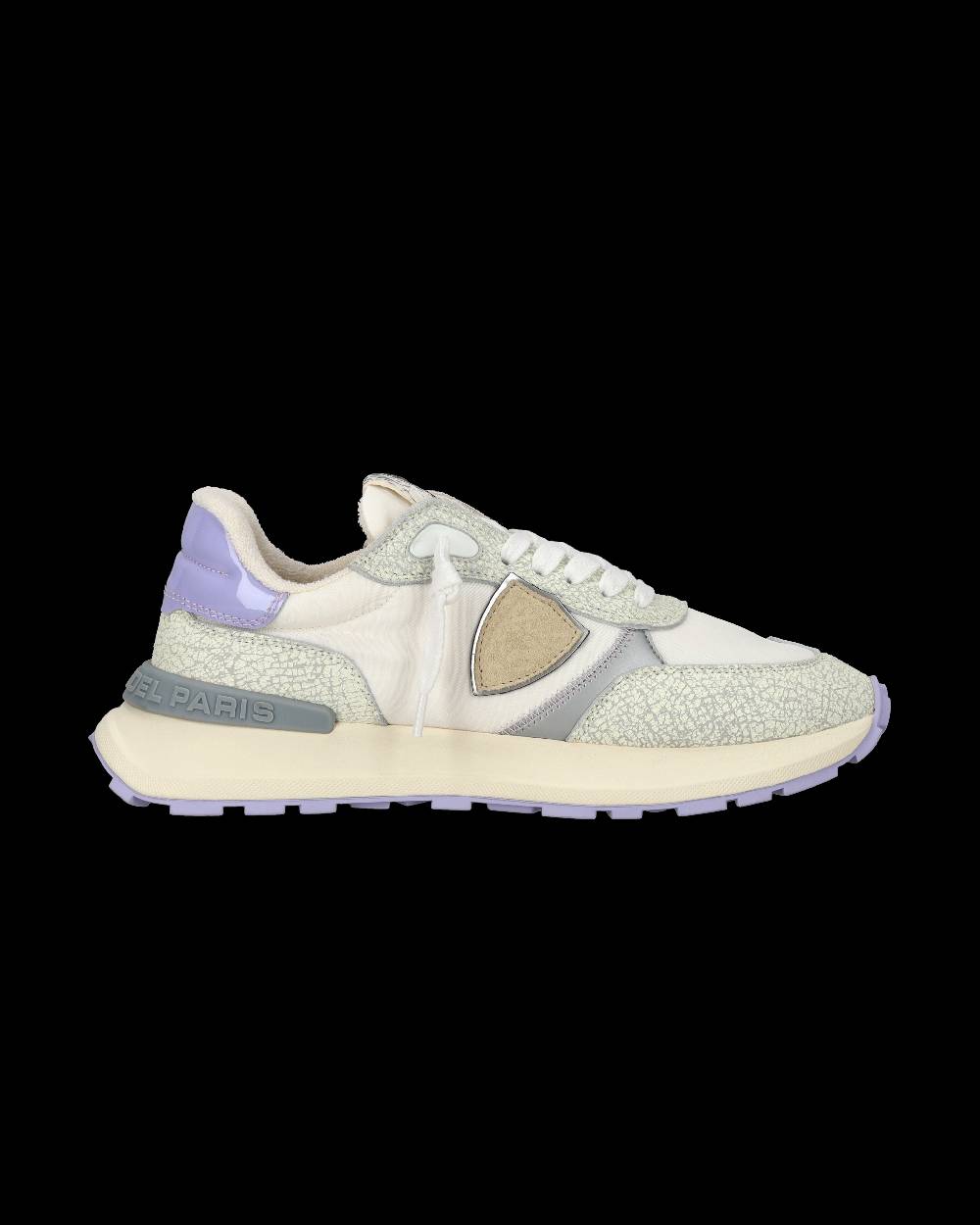 Philippe Model Sneaker sportive Antibes da donna in nylon e pelle - Bianco e viola Super Saving Price