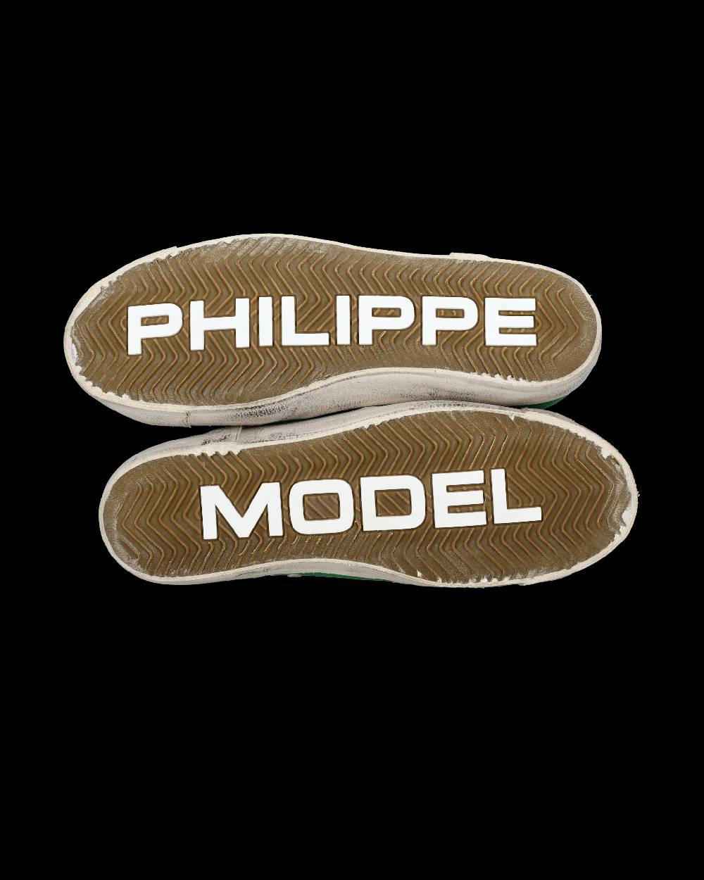 Philippe Model Sneaker basse Prsx uomo - verde e argento Pezzi Unici
