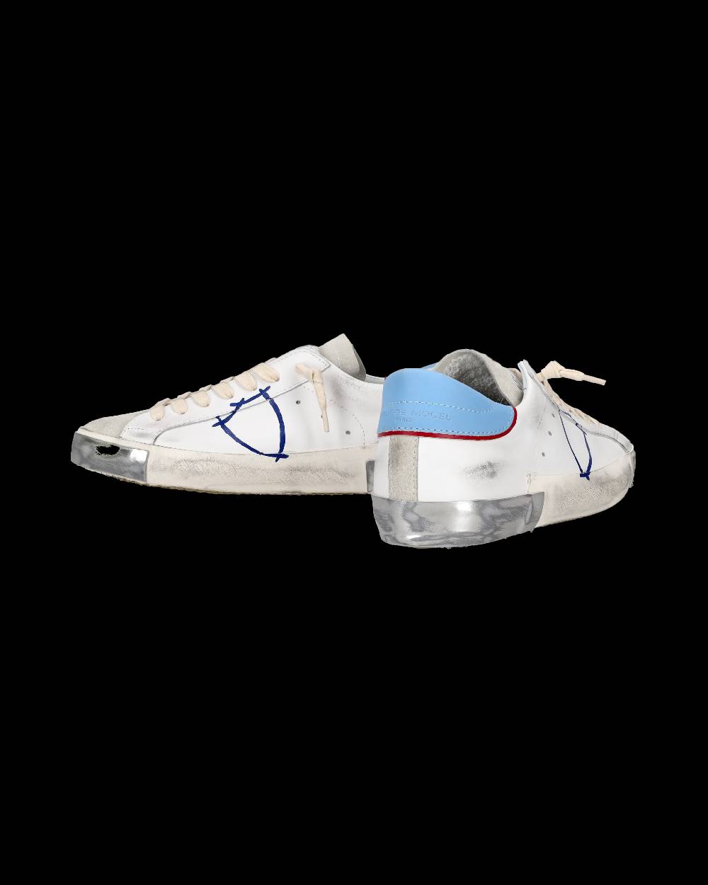 Philippe Model Sneaker tennis Prsx da uomo - Azzurro e bianco Qualità Garantita