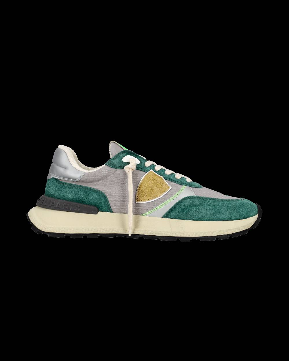 Philippe Model Sneaker bassa Antibes uomo - verde e grigio Consegna Veloce