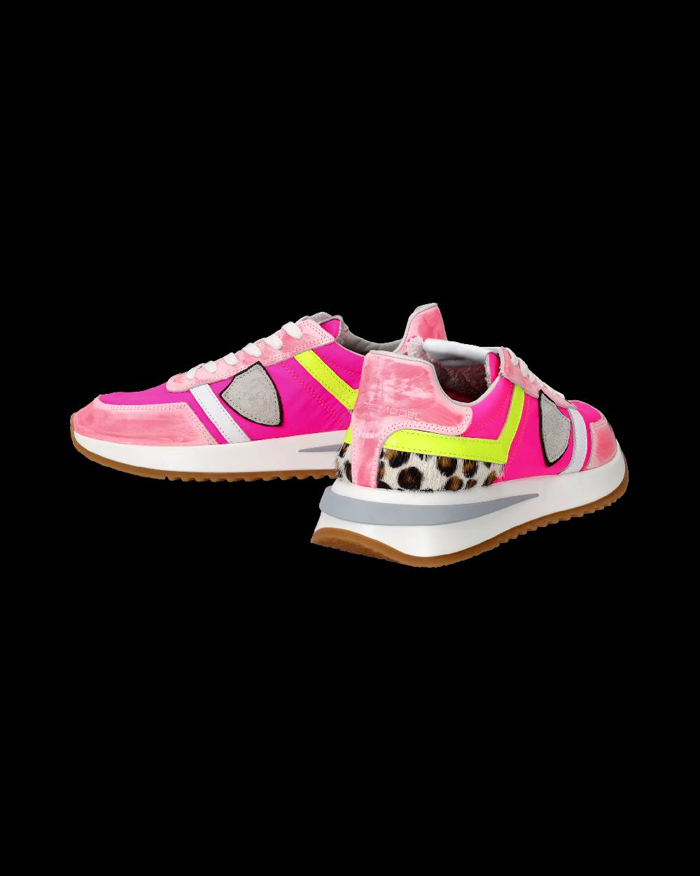 Philippe Model Sneakers Tropez 2.1 da Donna Fucsia in Tessuto Tecnico Promozione Limitata