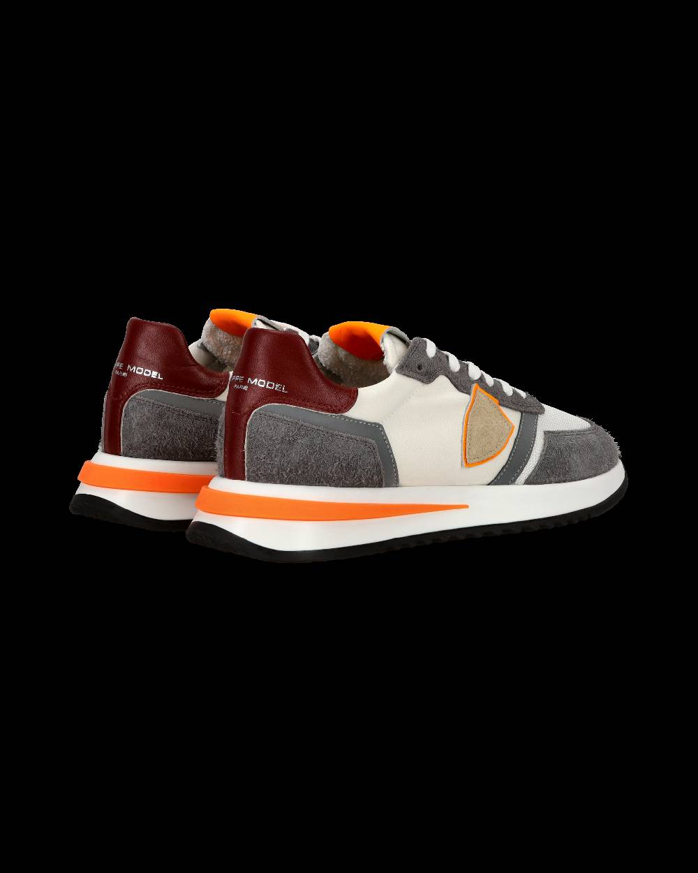 Philippe Model Sneaker casual Tropez 2.1 da uomo in nylon e pelle - Arancione e bianco Fino Al -60%