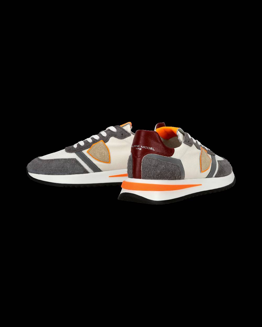 Philippe Model Sneaker casual Tropez 2.1 da uomo in nylon e pelle - Arancione e bianco Fino Al -60%