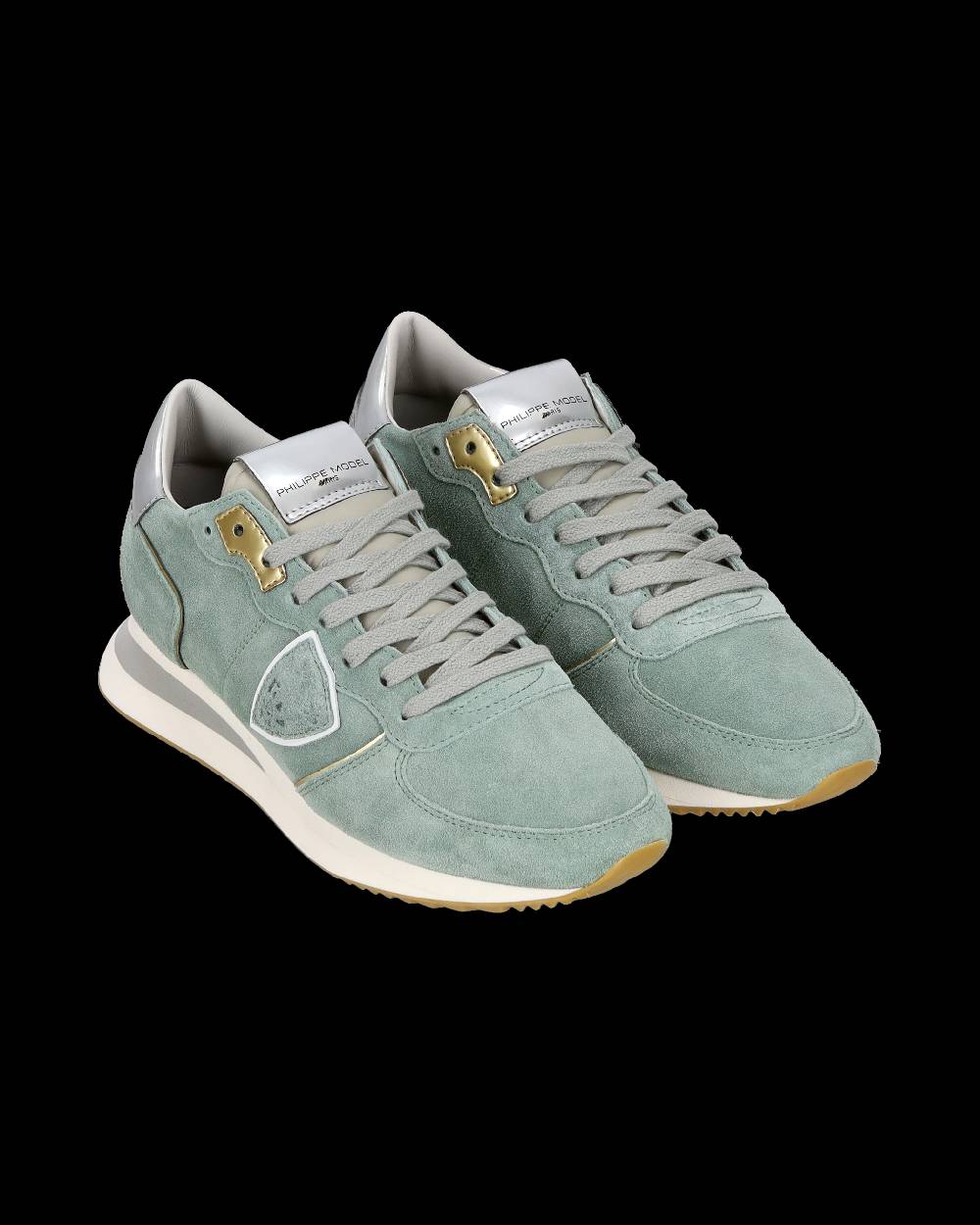 Philippe Model Sneaker casual Trpx da donna in pelle scamosciata - Turchese