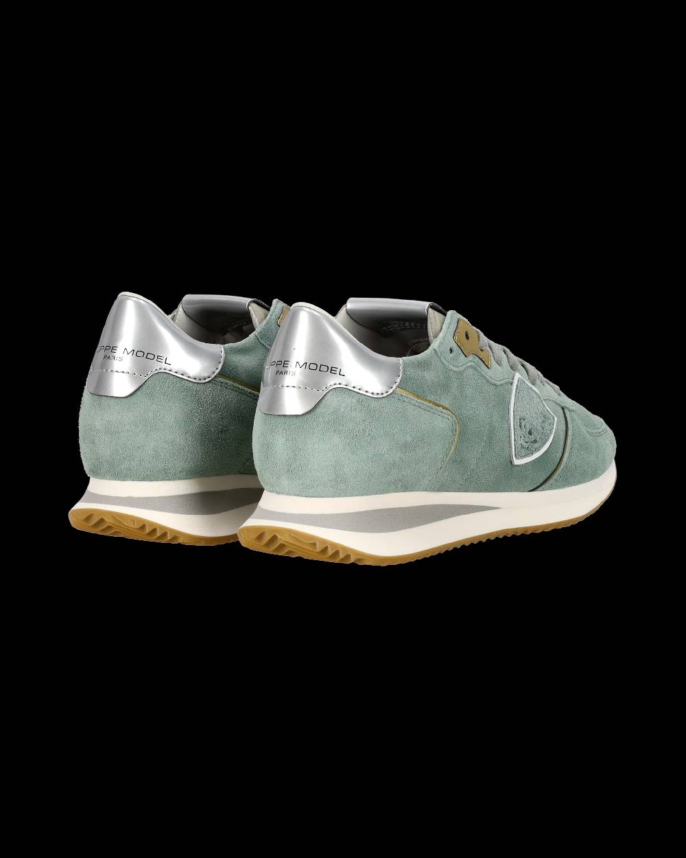 Philippe Model Sneaker casual Trpx da donna in pelle scamosciata - Turchese Shopping Online