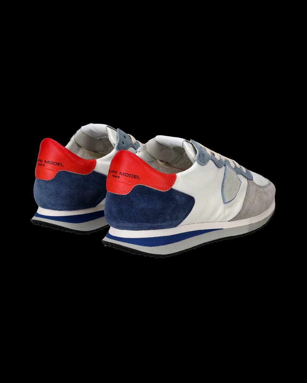 Philippe Model Sneakers Trpx da Uomo Bianche e Denim in Tessuto Tecnico Novità