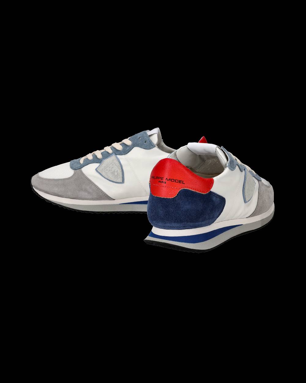 Philippe Model Sneakers Trpx da Uomo Bianche e Denim in Tessuto Tecnico Novità
