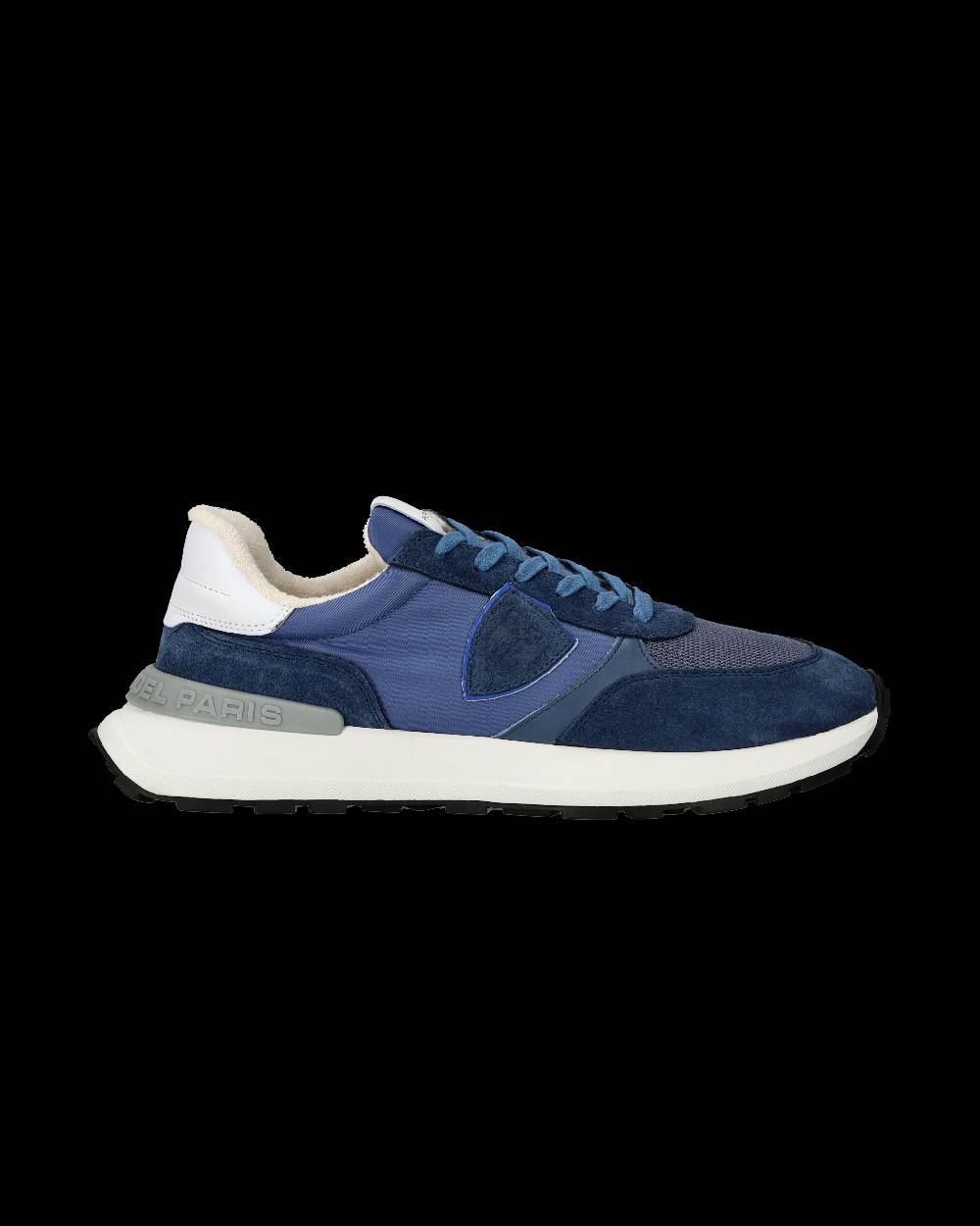 Philippe Model Sneaker sportive Antibes da uomo in nylon e pelle - Blu Sconto
