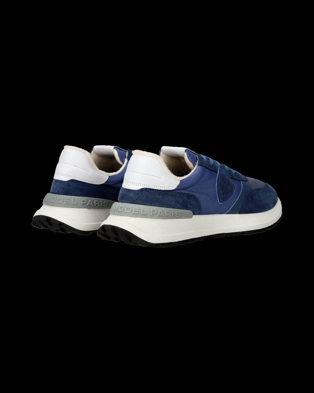 Philippe Model Sneaker sportive Antibes da uomo in nylon e pelle - Blu Sconto