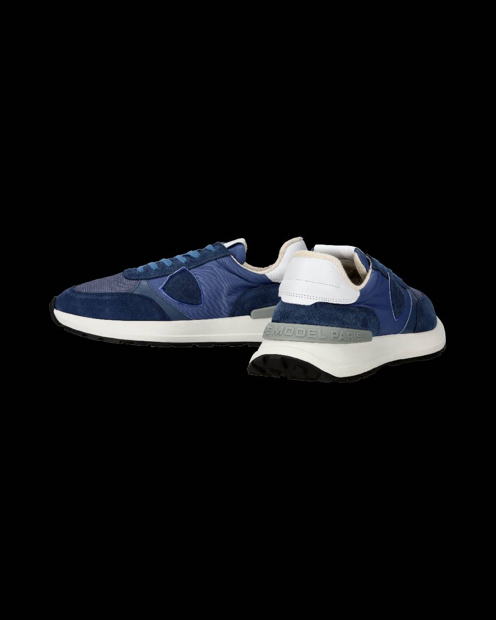 Philippe Model Sneaker sportive Antibes da uomo in nylon e pelle - Blu Sconto