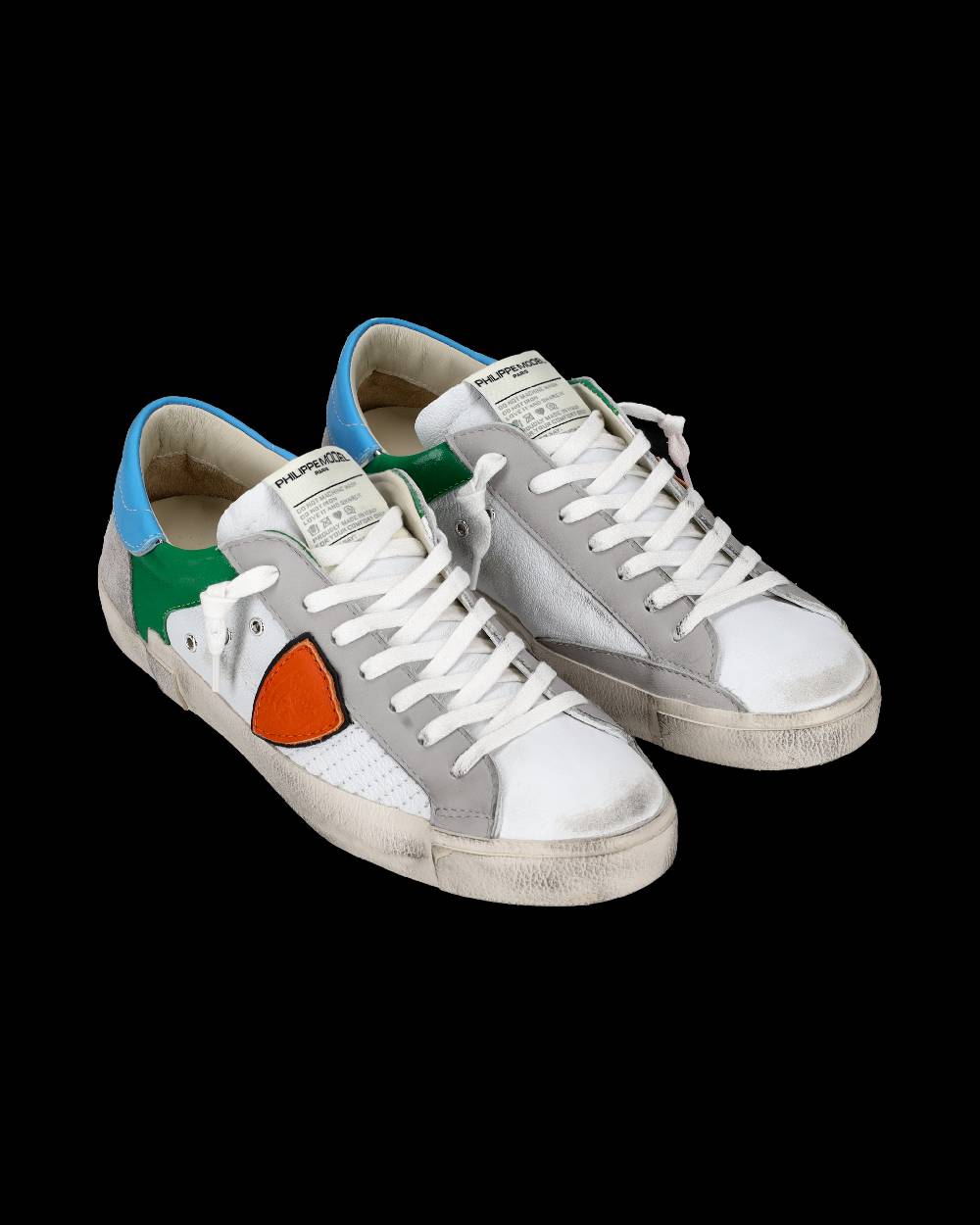 Philippe Model Sneaker basse Prsx uomo - bianco e arancione Offerta