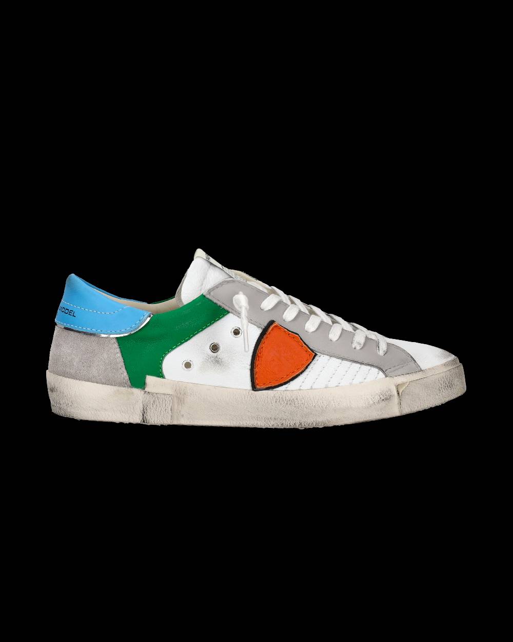 Philippe Model Sneaker basse Prsx uomo - bianco e arancione Offerta