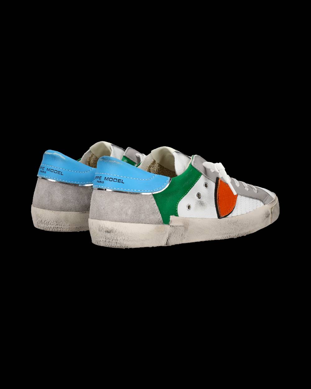 Philippe Model Sneaker basse Prsx uomo - bianco e arancione Offerta