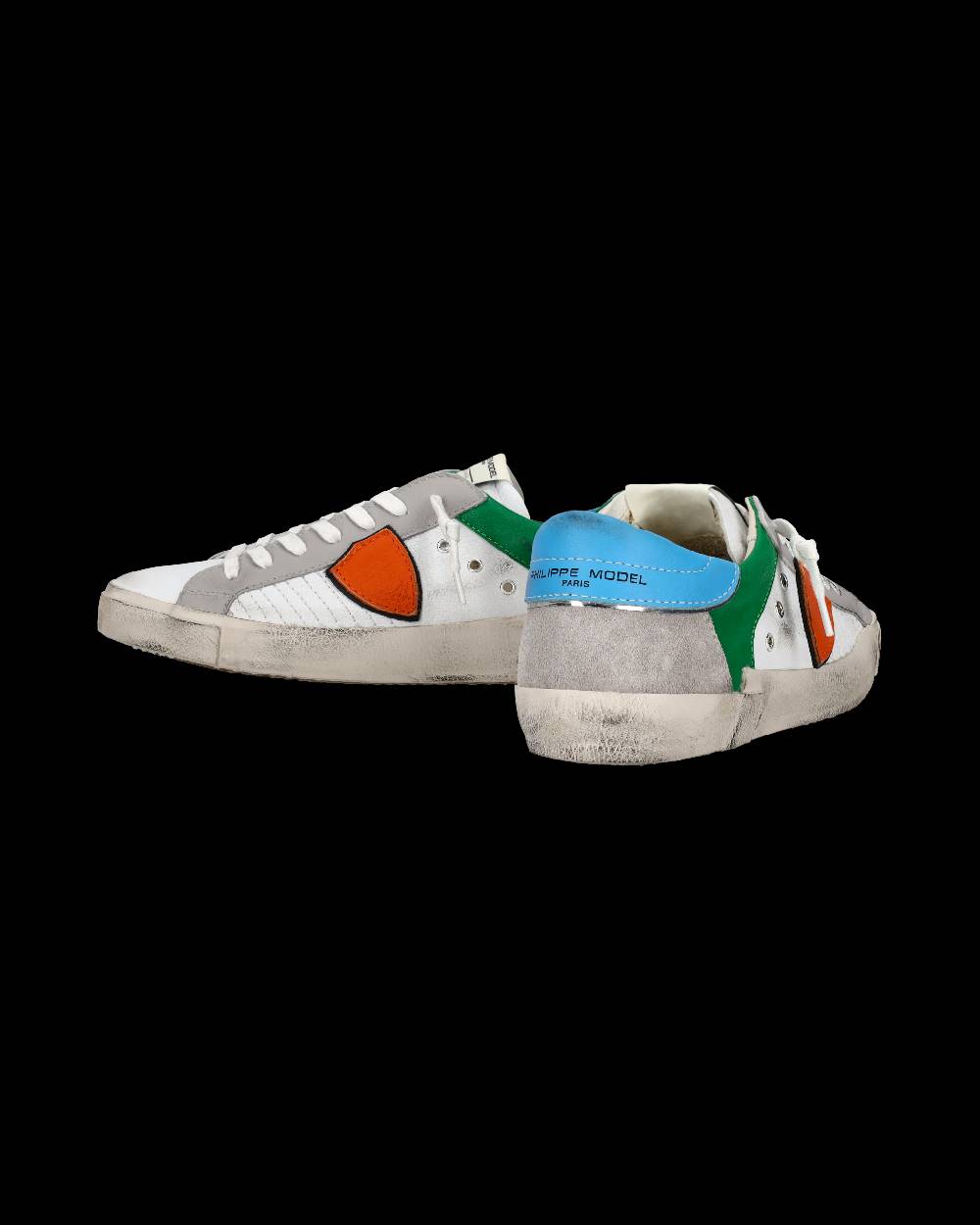 Philippe Model Sneaker basse Prsx uomo - bianco e arancione Offerta