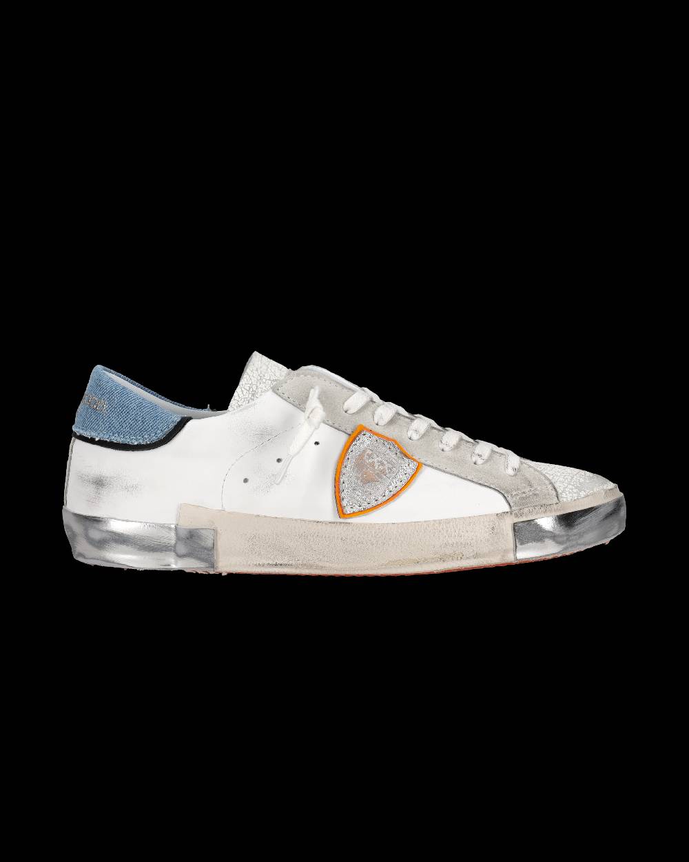 Philippe Model Sneaker basse Prsx uomo - bianco e azzurro Online
