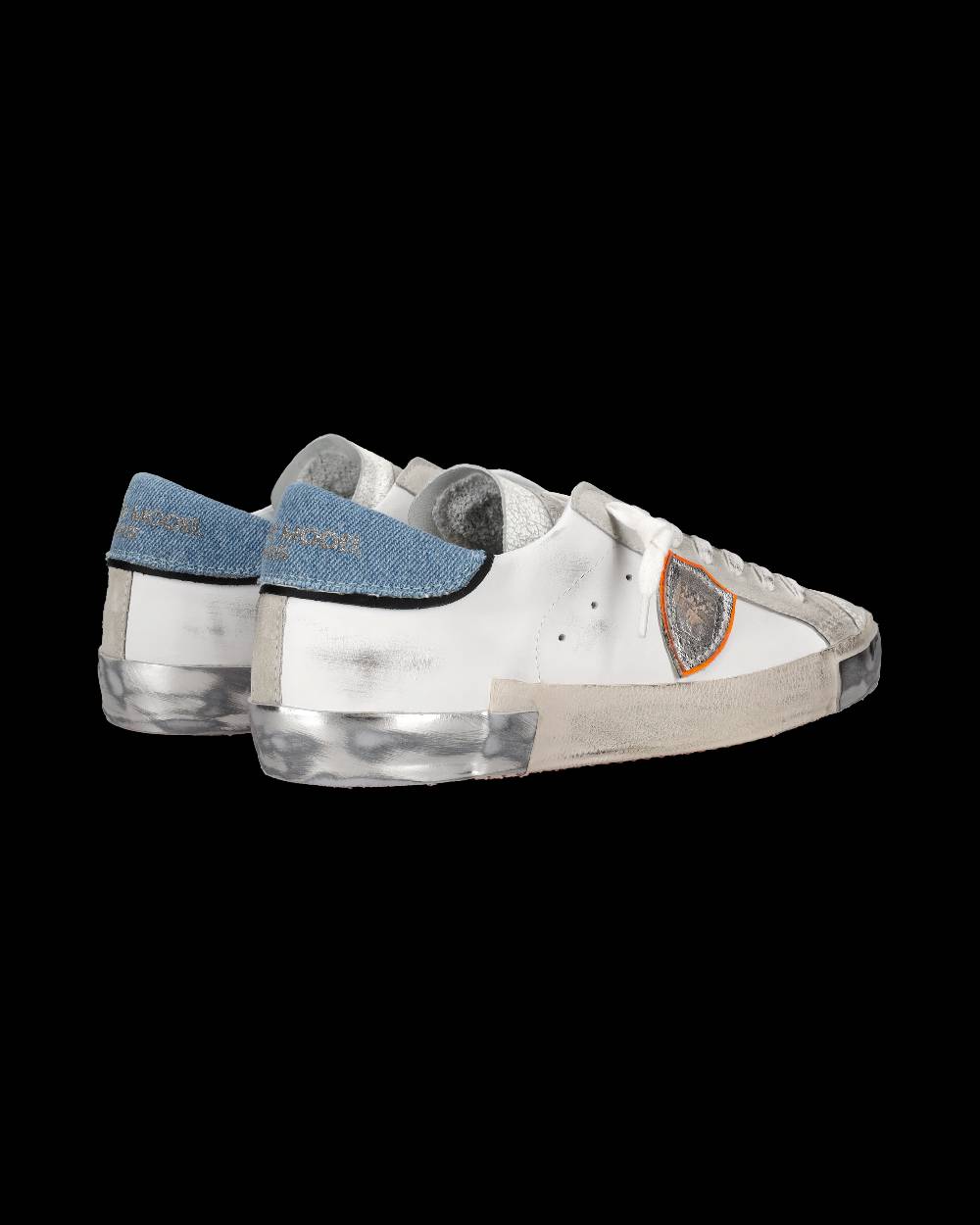 Philippe Model Sneaker basse Prsx uomo - bianco e azzurro Online