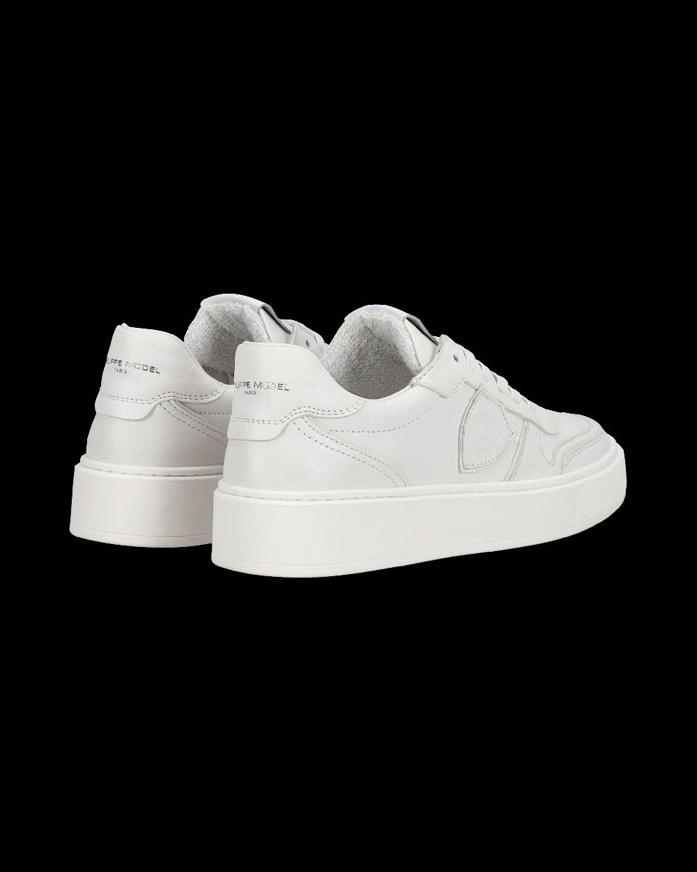 Philippe Model Sneakers basse Nice da Ragazzi in pelle, Bianco Saldi