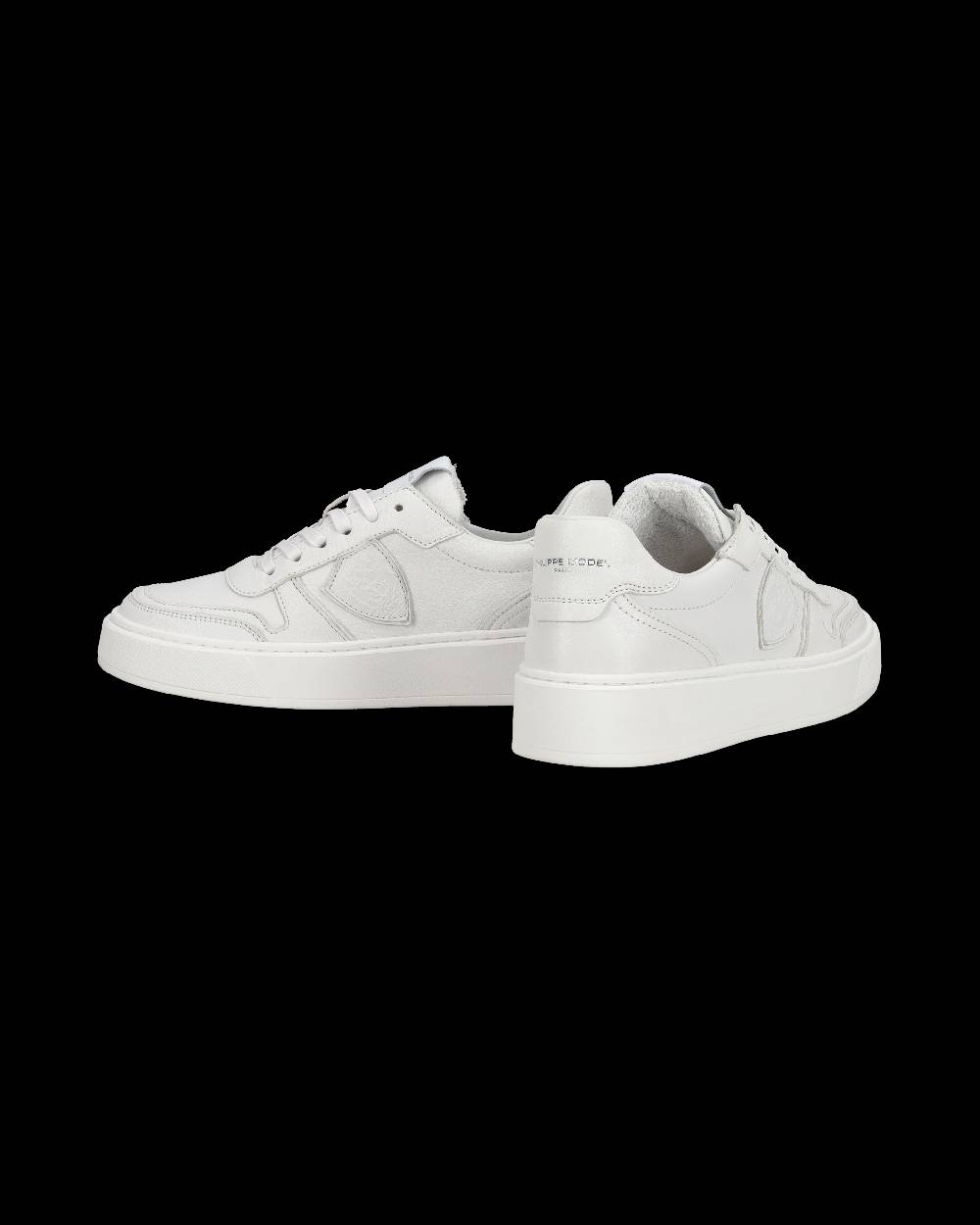 Philippe Model Sneakers basse Nice da Ragazzi in pelle, Bianco Saldi