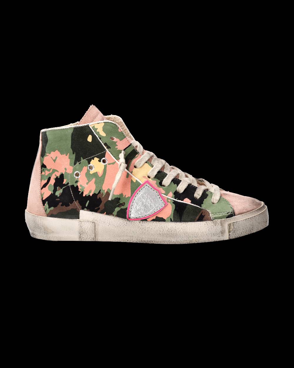 Philippe Model Sneaker Prsx Donna, Verde e Fucsia Pezzi Unici