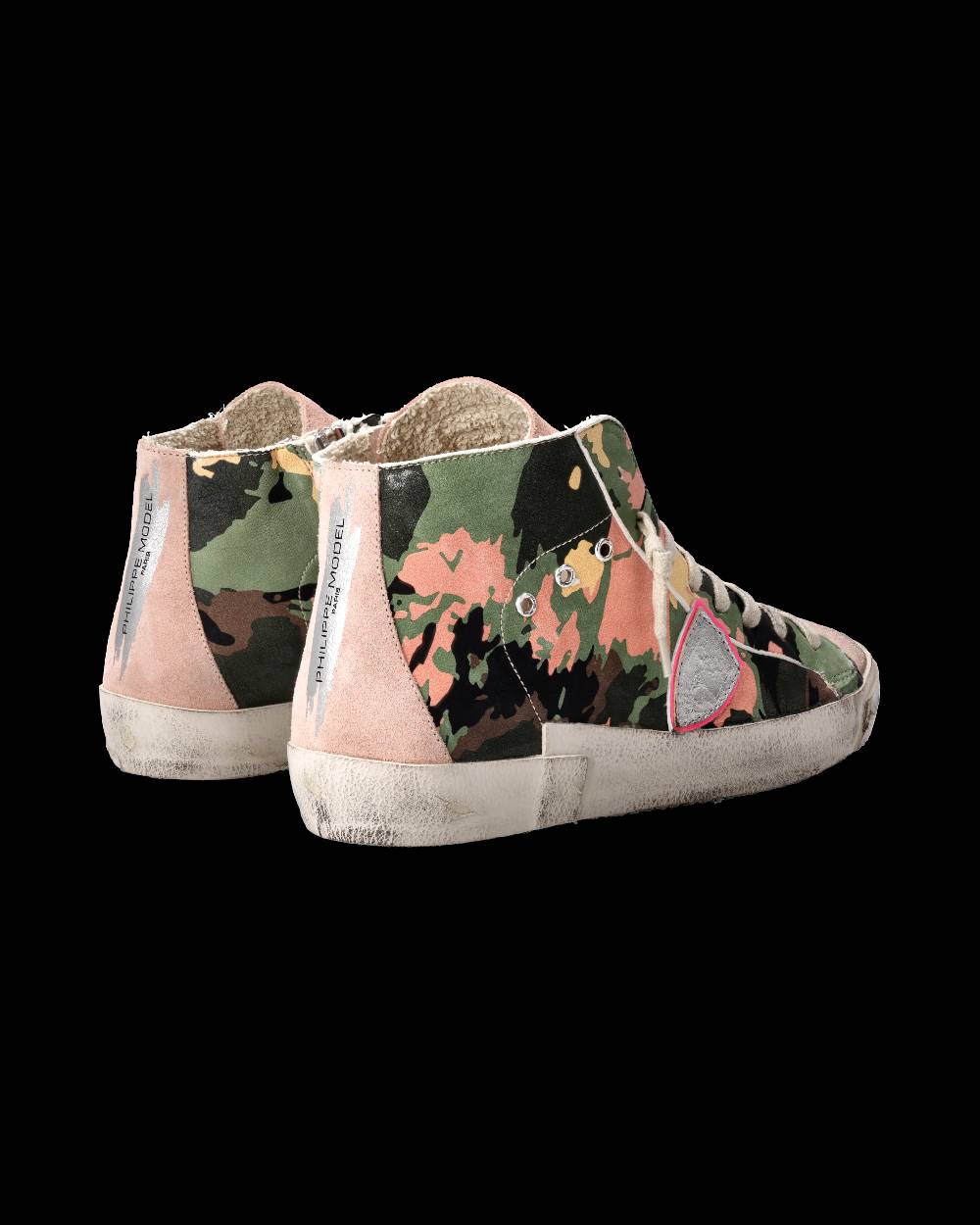 Philippe Model Sneaker Prsx Donna, Verde e Fucsia Pezzi Unici