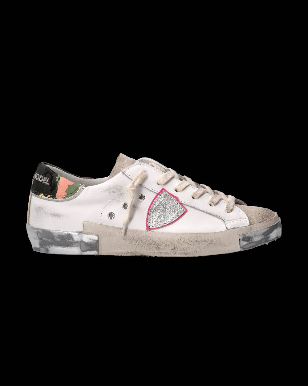 Philippe Model Sneaker Prsx Donna, Bianco e Rosa Qualità Garantita