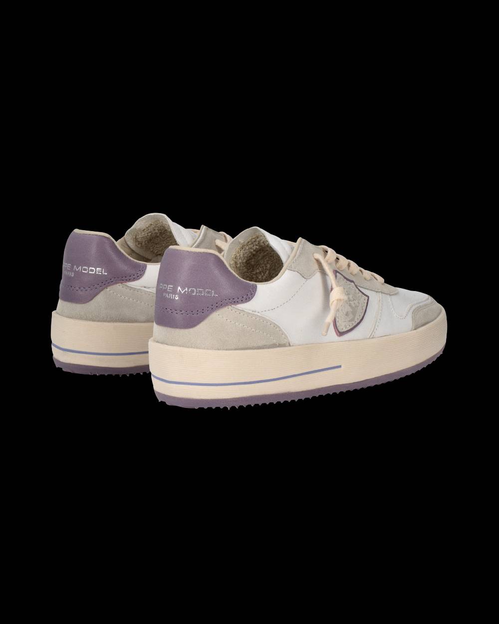 Philippe Model Sneaker Nice Donna, Bianco e Lilla Prezzo Ridotto
