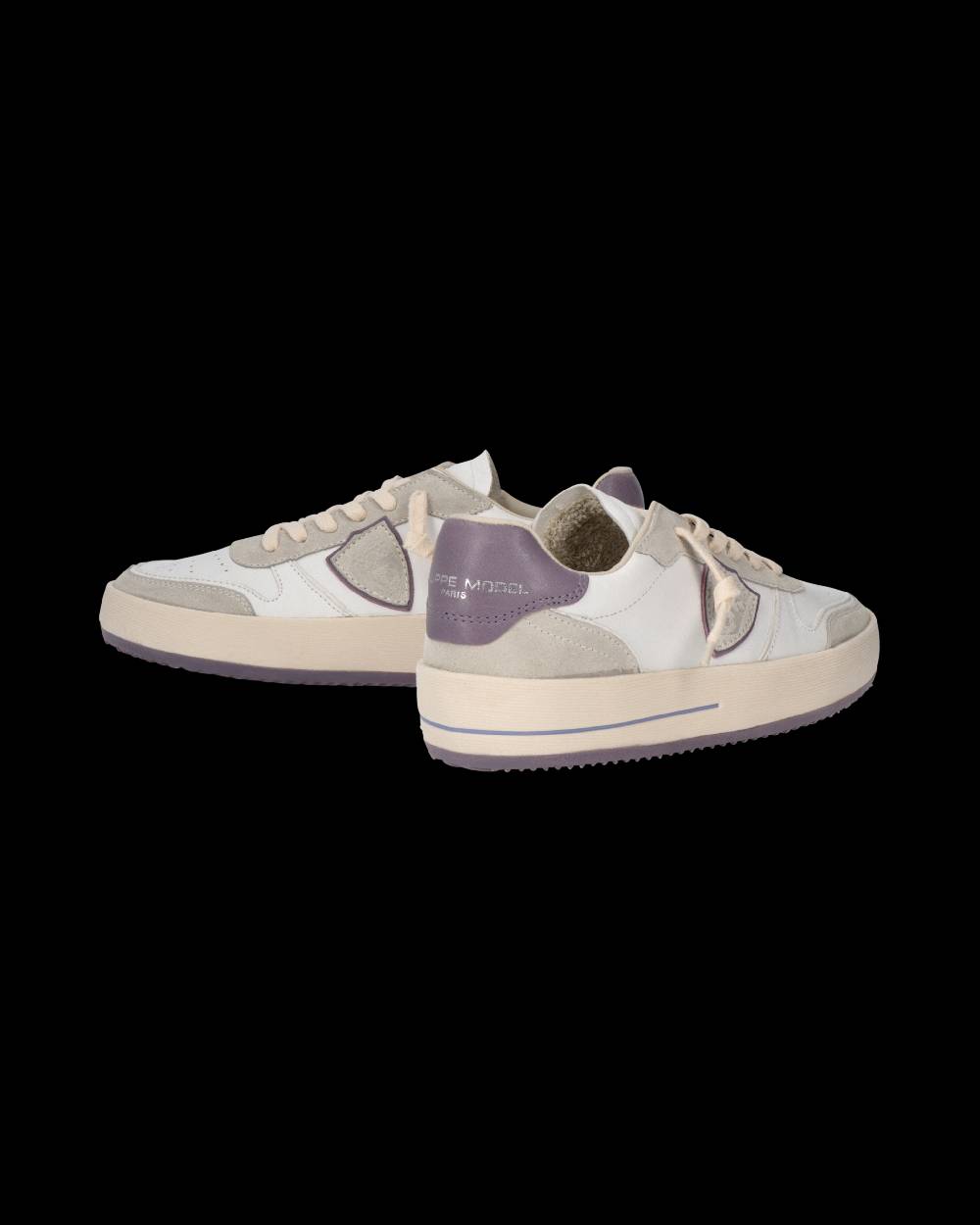 Philippe Model Sneaker Nice Donna, Bianco e Lilla Prezzo Ridotto