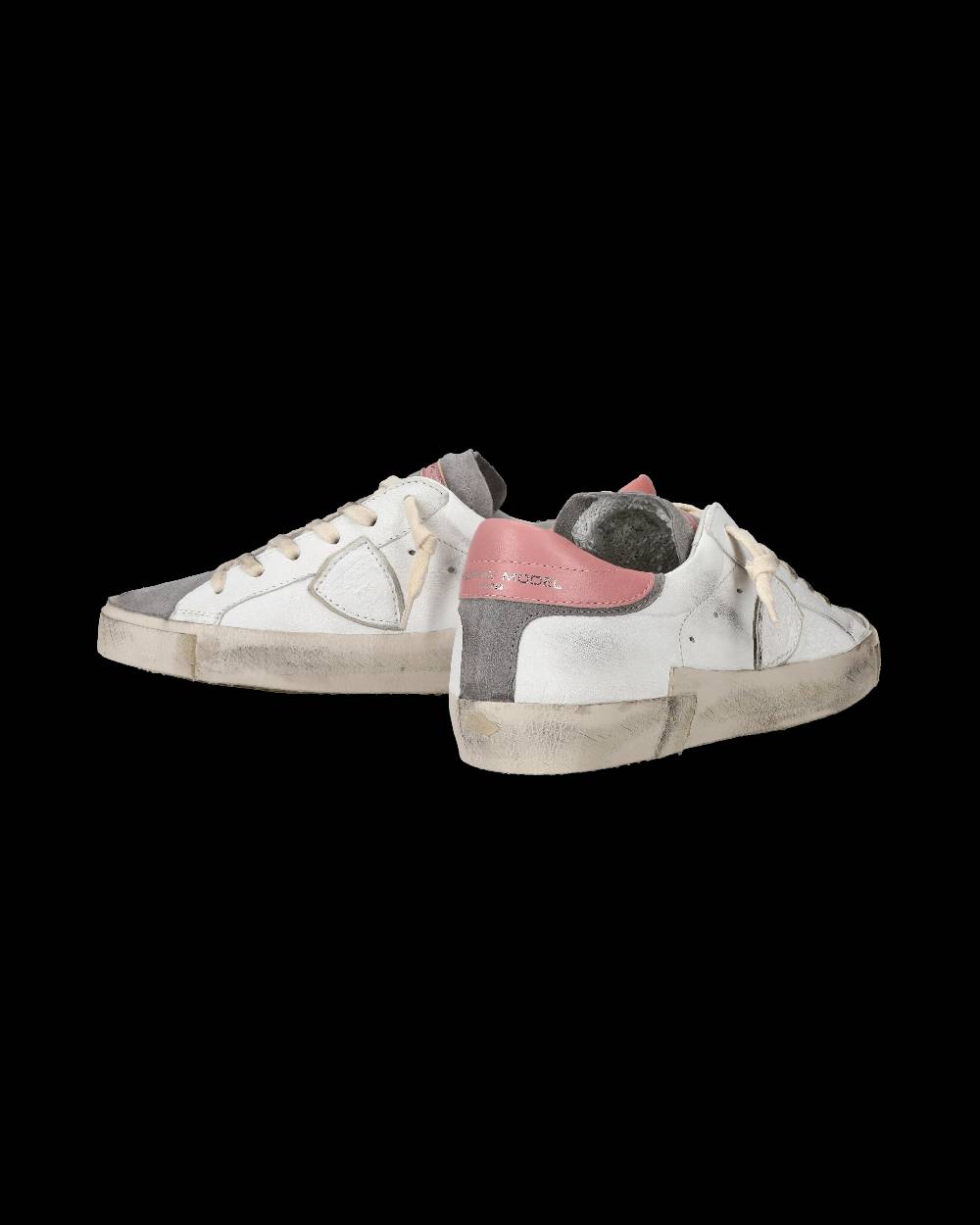 Philippe Model Sneaker casual Prsx da donna in pelle - Antracite e bianco Sconto