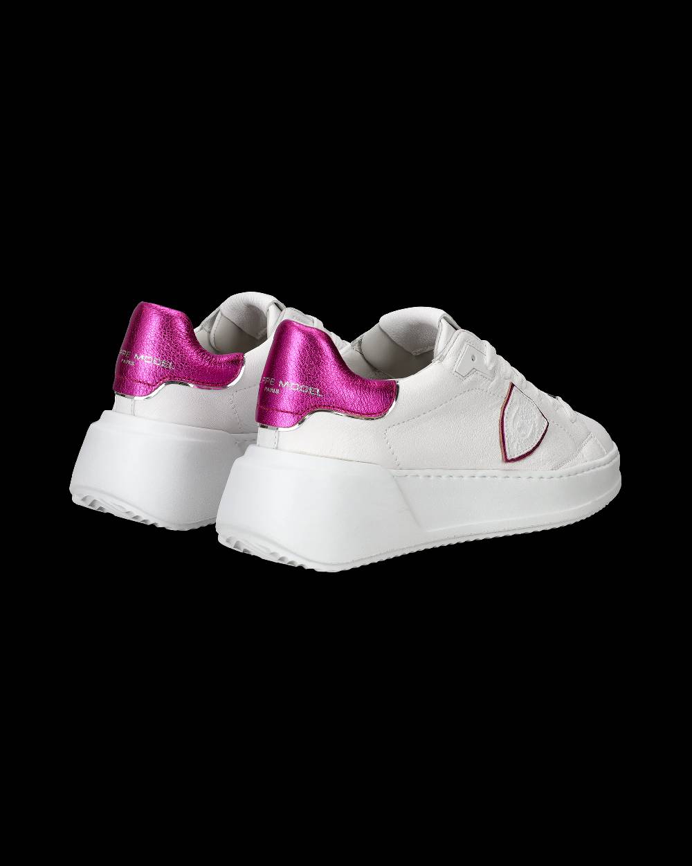 Philippe Model Sneaker basse Tres Temple donna - bianco e fucsia Offerta