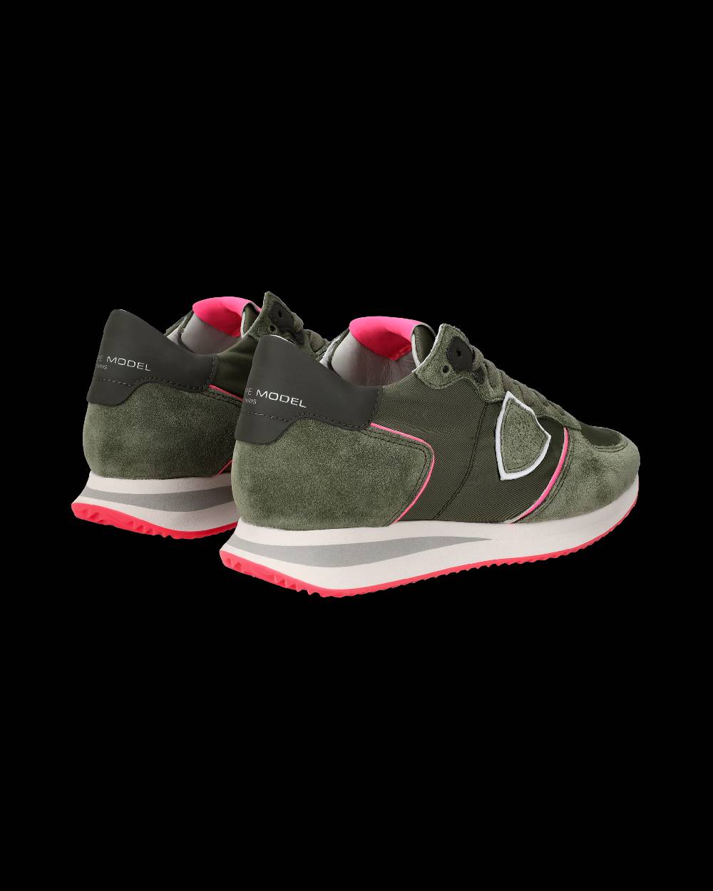 Philippe Model Sneaker basse Trpx donna - verde militare e rosa fluo Economico