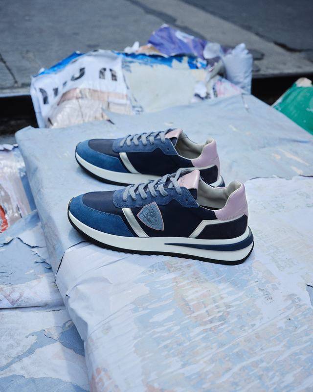 Philippe Model Sneaker basse Tropez 2.1 donna - blu e lilla In Vendita