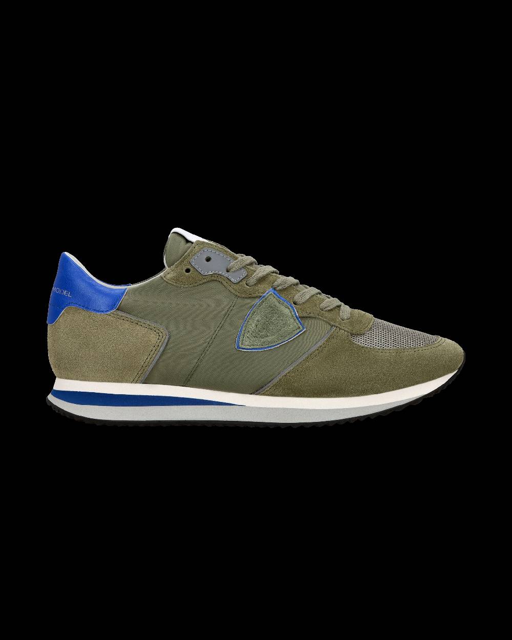 Philippe Model Sneaker casual Trpx da uomo in nylon e pelle - Blu e verde Offerte