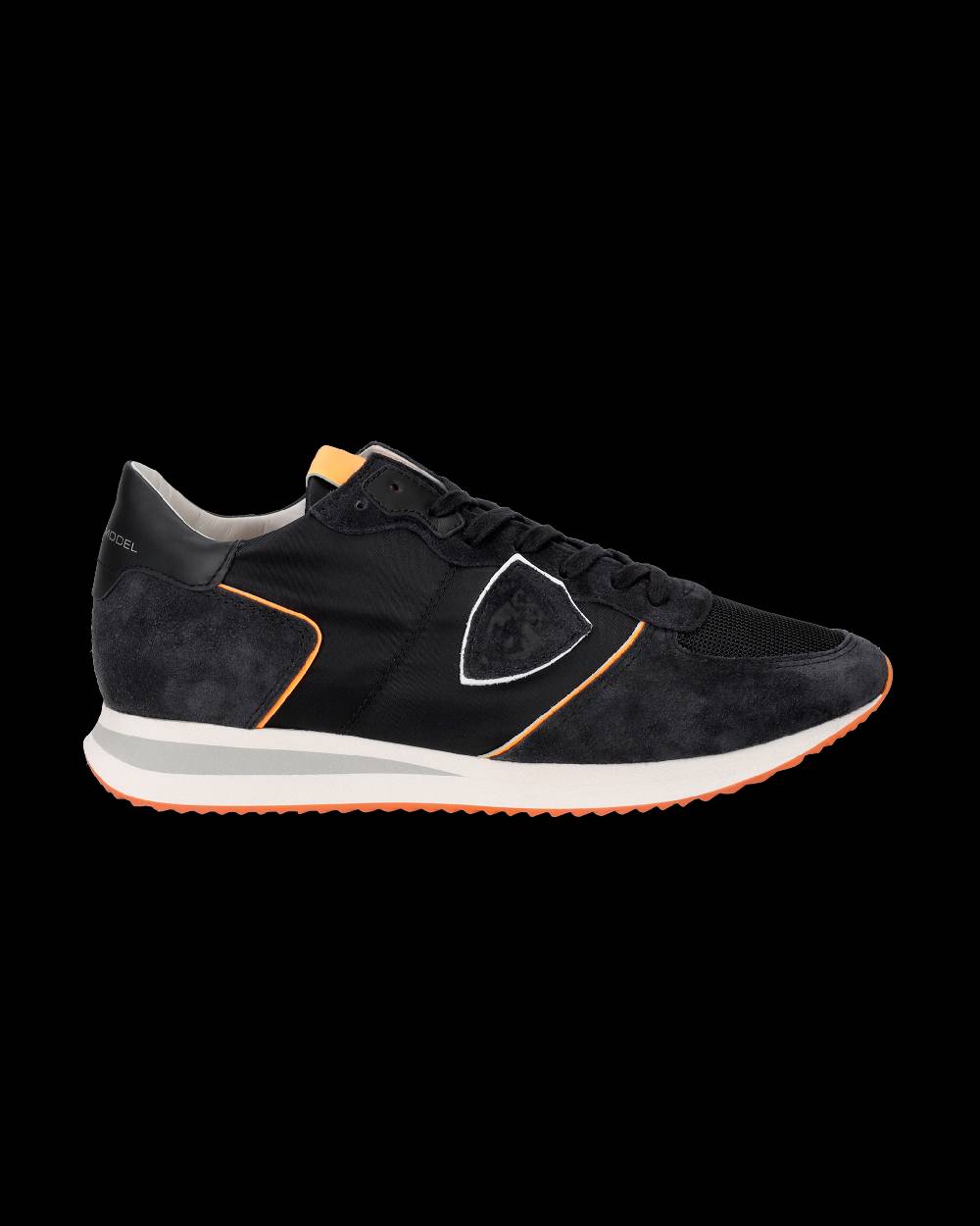Philippe Model Sneaker basse Trpx uomo - nero e arancio In Saldo