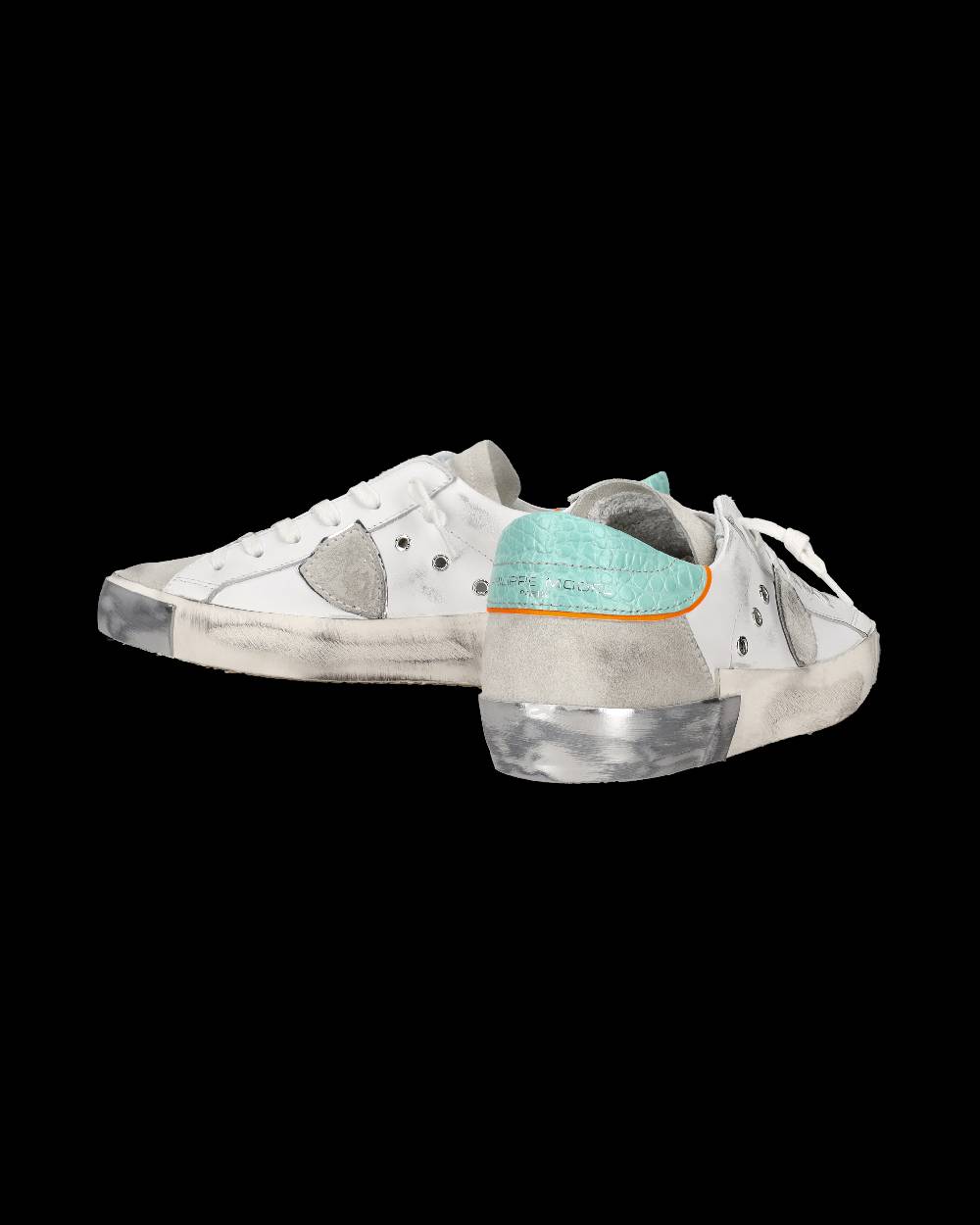 Philippe Model Sneaker bassa PRSX donna - bianco e verde acqua Italy