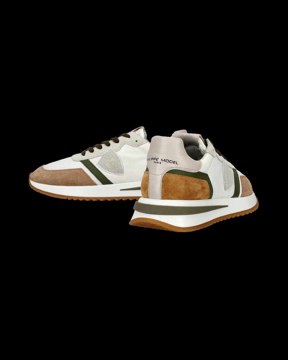 Philippe Model Sneakers Tropez 2.1 da Uomo Bianche e Verdi in Tessuto Tecnico Vendita