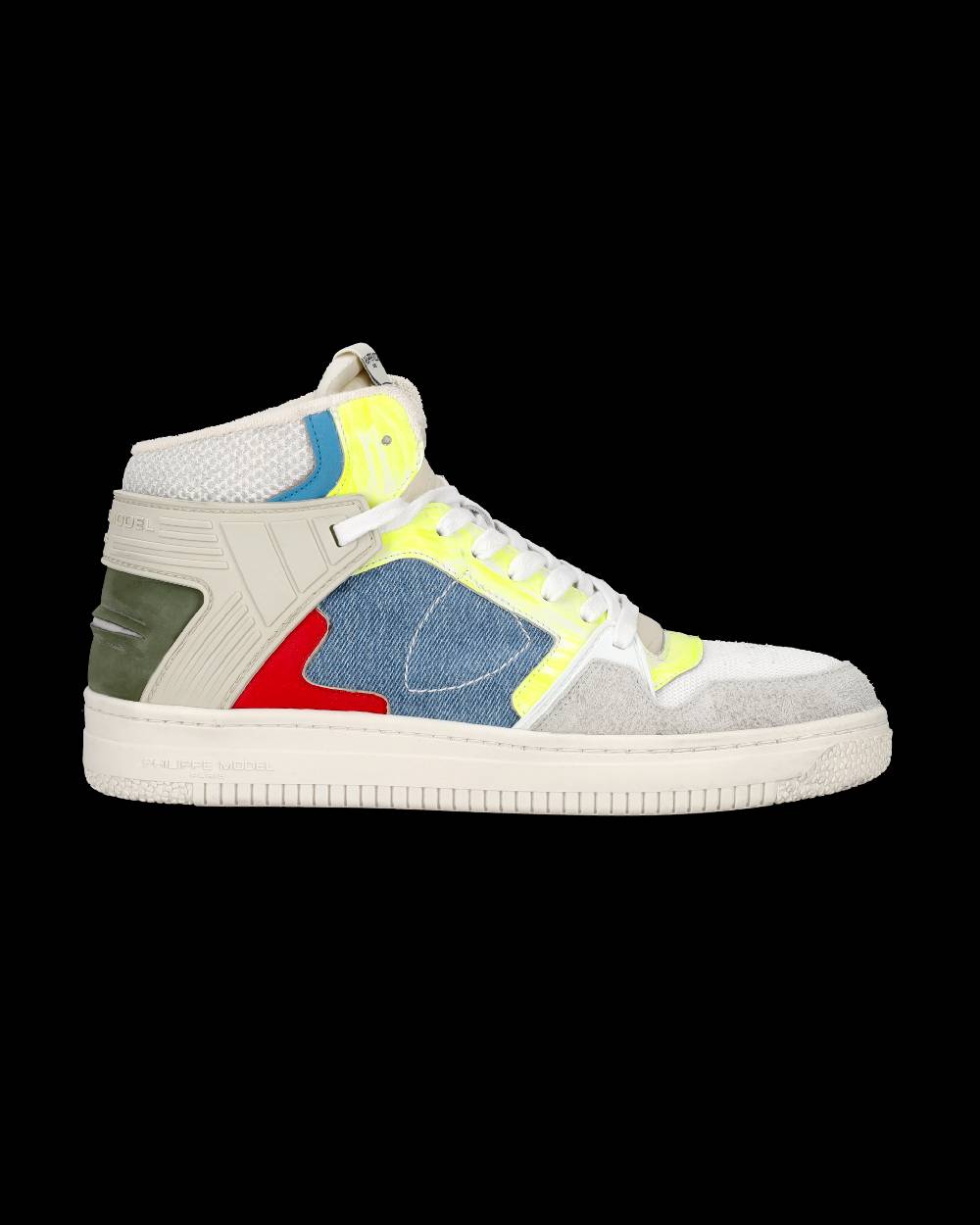 Philippe Model Sneaker mid La Grande uomo - bianco e azzurro Pezzi Unici