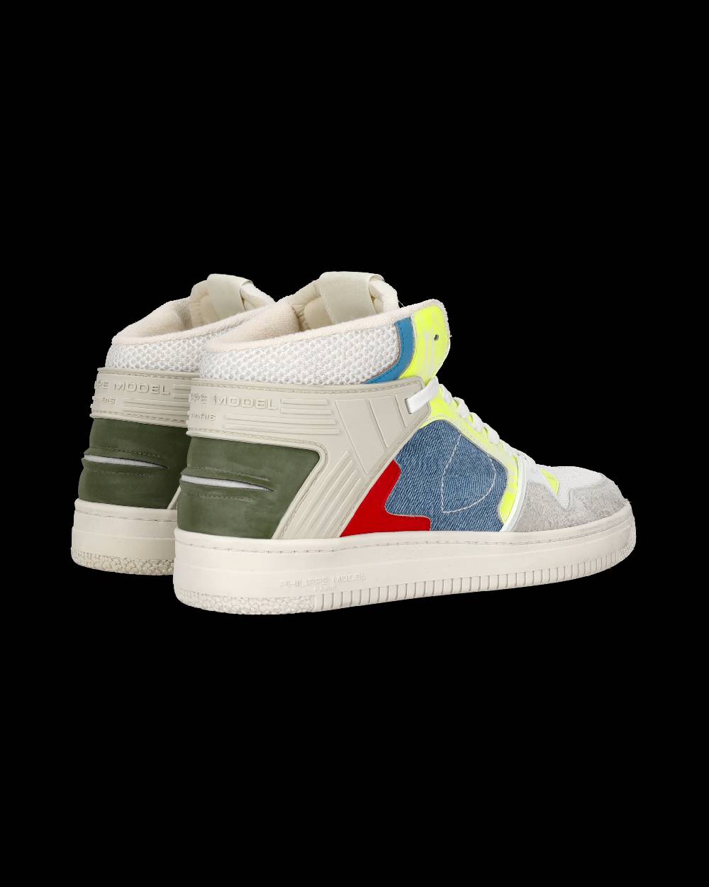 Philippe Model Sneaker mid La Grande uomo - bianco e azzurro Pezzi Unici