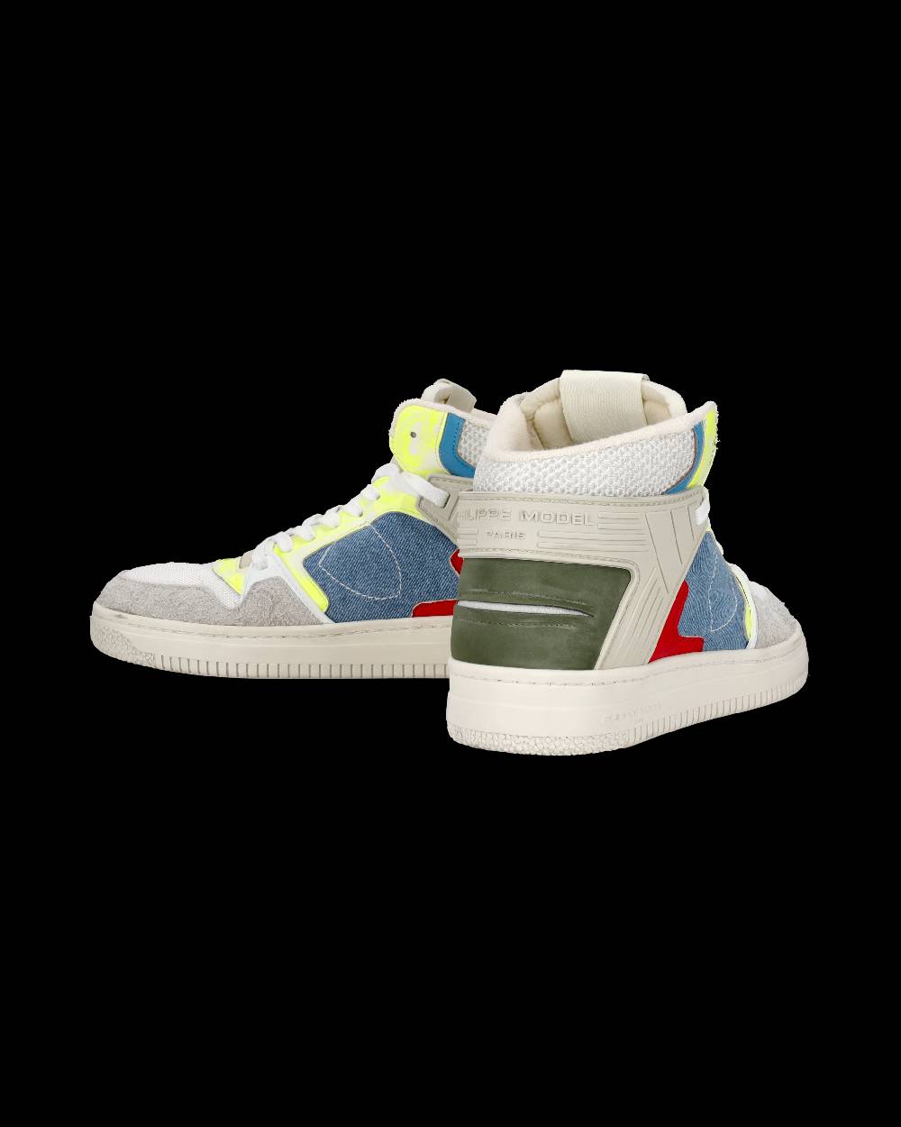 Philippe Model Sneaker mid La Grande uomo - bianco e azzurro Pezzi Unici