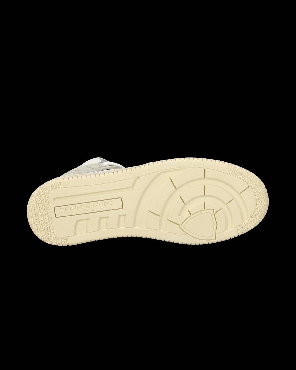 Philippe Model Sneaker streetwear La Grande da uomo in pelle - Grigio e burro Soddisfazione Garantita